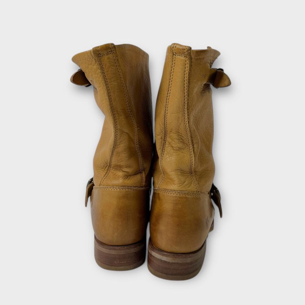 Frye Veronica Slouchy Shortie Leather Biker Moto Boots - Picture 5 of 11